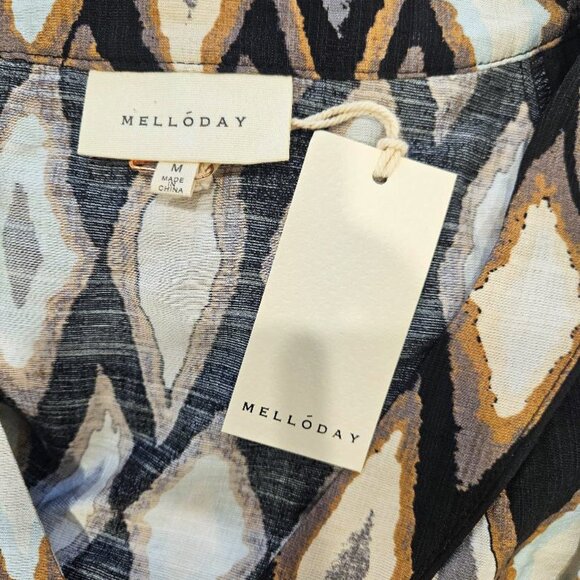 MELLODAY Bubble Sleeve Midi Dress - Picture 4 of 4